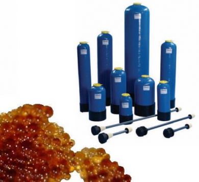 Structural, Wound Glass Ion Exchange Resin Vessel / Tower, C/W Thermax Tulsion T45-BD